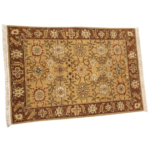 Vintage Armenian Sultanabad Design Rug - 4' X 6'2" For Sale - Image 4 of 9