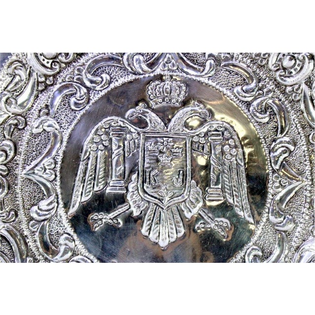 Silver Tray with Garlands For Sale - Image 4 of 8