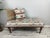 2020s Handmade Tan Rug Print Fabric Upholstered Bench For Sale - Image 5 of 11