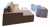 Off-White Pottery Barn Sofa With 2 Matching Chairs and Coffee Table For Sale