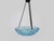 Vintage Art Deco Pendant Light in Blue Glass Paste from Verrerie Dart Degué, 1920s For Sale - Image 6 of 10