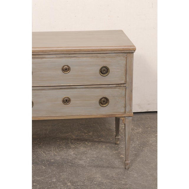 French Painted 2-Drawer Chest, 19th C. For Sale - Image 12 of 12