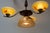 Metal Art Deco Danish Brass Chandelier with Marbled Opaline Shades, 1930s. For Sale - Image 7 of 18