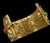 Gold 90s Karl Lagerfeld Gripoix Cuff Bangle Goossens Strass Gold Plated Wide France Opens For Sale - Image 8 of 12