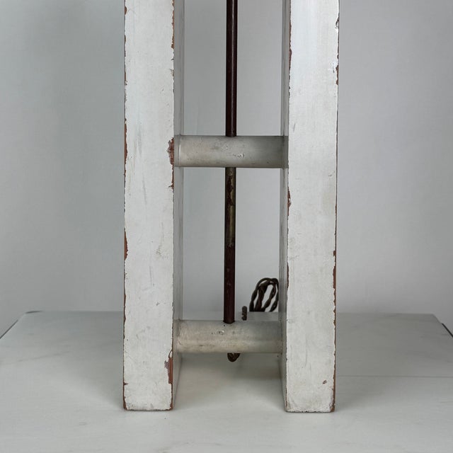 Brazilian Modern Table Lamp With Woven Shade For Sale In Los Angeles - Image 6 of 12