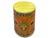 1990s Distressed Light Orange Tibetan Style Jewel Symbol Round Drum Table For Sale - Image 5 of 10