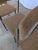 Vintage Industrial Black Metal School Chairs with Brown Fabric Seats, 1970s, Set of 4 For Sale - Image 16 of 18