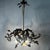 1920s Holly-Shaped Ceiling Lamp in Brass, France, 1920 For Sale - Image 5 of 9