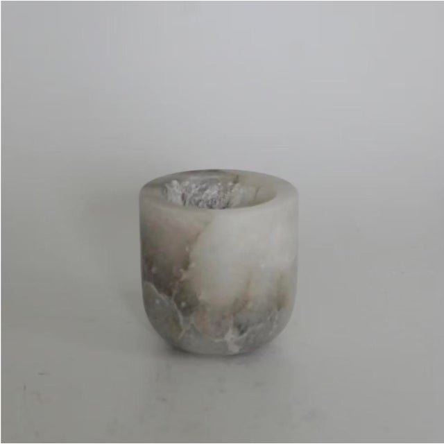 Contemporary Michael Verheyden-Luce Alabaster White Small For Sale - Image 3 of 4