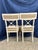 Mid 18th Century Set of 4 French Directoire Louis XVI White Wood Dining Accent Side Chairs For Sale - Image 9 of 13