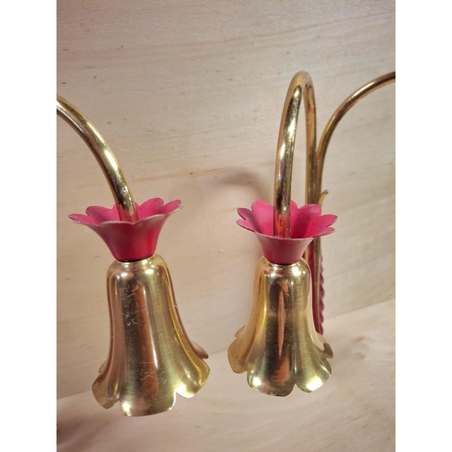 Metal Wall Lights, 1950s, Set of 2 For Sale - Image 7 of 8