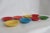 This brilliant Set of 8 Small Bowls are made of ceramic. These beautiful vintage bowls were made by Fiesta, specifically...