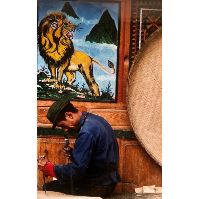 1980s Mark Abrahamson, Vintage Photograph Cibachrome Jiuzhaigou Sichuan China Color Photo Print Lion, 1987 For Sale - Image 5 of 11