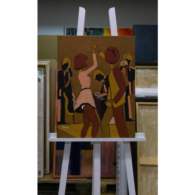 1990s Gilbert Pauli, The Rock, Oil on Canvas, 1995 For Sale - Image 5 of 9