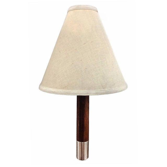 2010s Nickel Básica M2 Table Lamp by Santiago Roqueta for Santa & Cole With Large Shade For Sale - Image 5 of 8