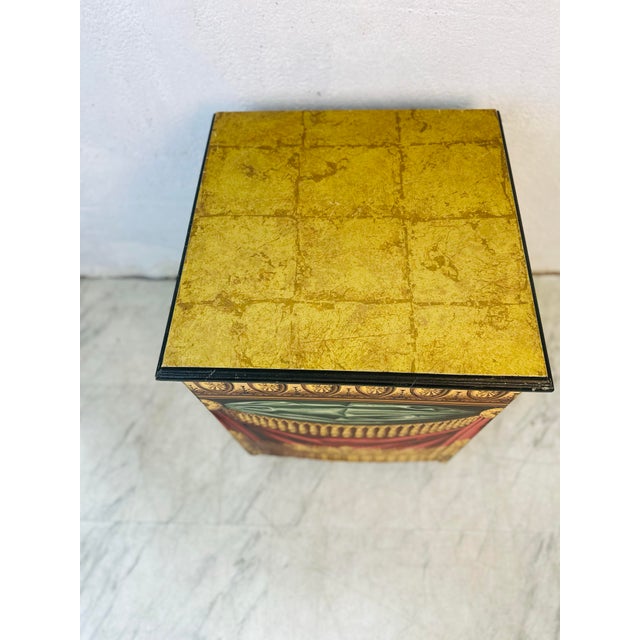 1980s Theatrical Storage Chest With Painted Design For Sale - Image 4 of 9