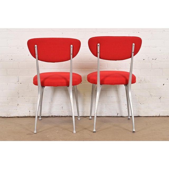 Shelby Williams Mid-Century Modern Aluminum "Gazelle" Chairs, Pair For Sale - Image 11 of 12