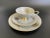 Edelstein Bavaria 18258 Heavy Gold Gilt Flower Tea Set Trio - Teacup, Saucer and Plate For Sale - Image 13 of 13