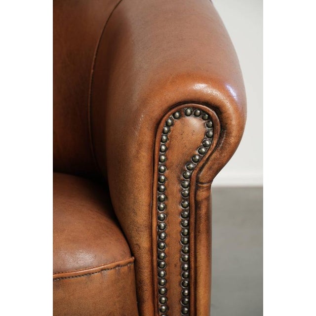 English Sheepskin Club Armchairs, Set of 2 For Sale - Image 12 of 16