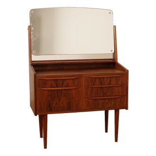 Vintage Dressing Table with Mirror For Sale