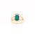 2.4Ct Turquoise Ring With Earth Mined Diamond Accents: Solid 14k Gold, Size 6.75 For Sale In Columbus - Image 6 of 6