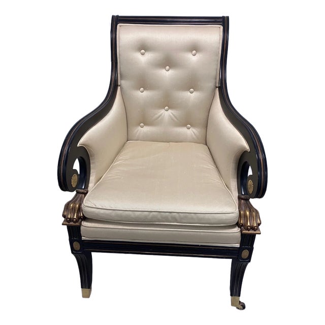 1970s Baker Regency-Style Armchair For Sale