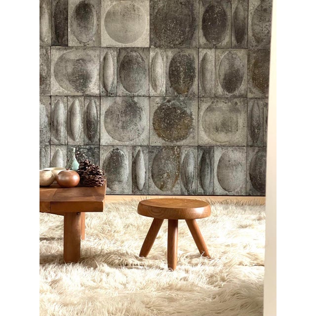 Sculptural and Decorative Wall Panel in Cement, 1960s For Sale - Image 4 of 15