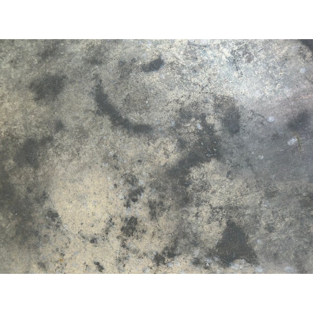 Antique Pewter Round Tray For Sale In San Diego - Image 6 of 7