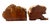 Vintage Burl Wood Bookends Pair Live Edge Organic Modern Rustic MCM Heavy For Sale In Dallas - Image 6 of 10