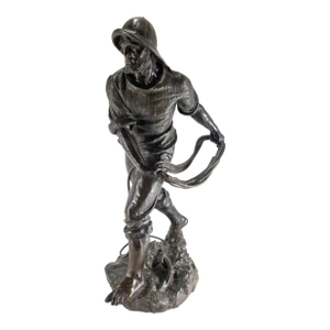 Early 20th Century Large Spanish Bronze of a Seaman or Fisherman by Antoine Bofill