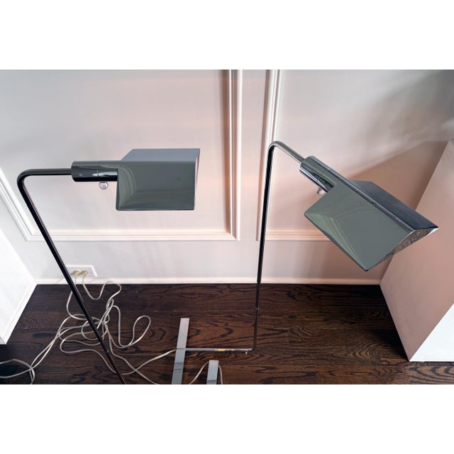 Pair Of Adjustable "IUWV" Floor Lamps by Cedric Hartman For Sale - Image 10 of 15
