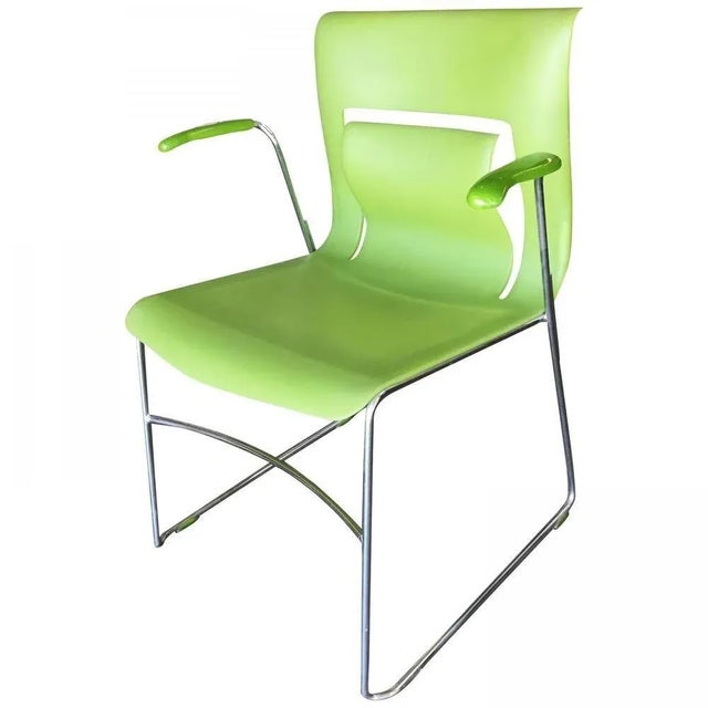 Modern Green Stylex "Rhythm" Armchair by Sava Cvek, Pair For Sale - Image 3 of 7
