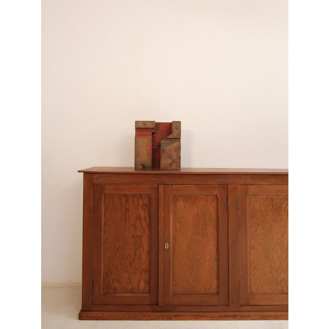 A early 20th century wooden casting pattern. Originally probably part of a large model engine Very decorative abstract...