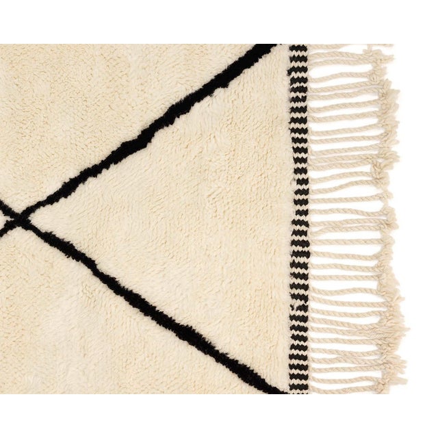 Textile Hand-Knotted Wool Rug by Azele Studio For Sale - Image 7 of 9