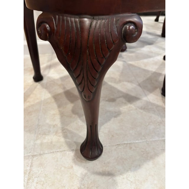 Queen Anne 1980s Baker Furniture Company Dining Chairs For Sale - Image 3 of 18
