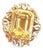 Classic Italian Bochic "Capri Lemon Topaz & Gem Ring Set In 18K Gold & Silver For Sale