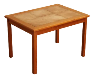 M°belfabrikken Toften Danish Modern Tile-Top Teak Side Table