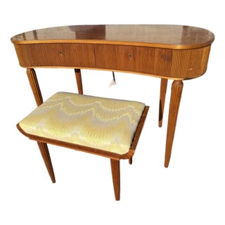 Mid Century Vanity Bench Attributed to Einar Dahl Sweden,(1900-1985) 1939 For Sale