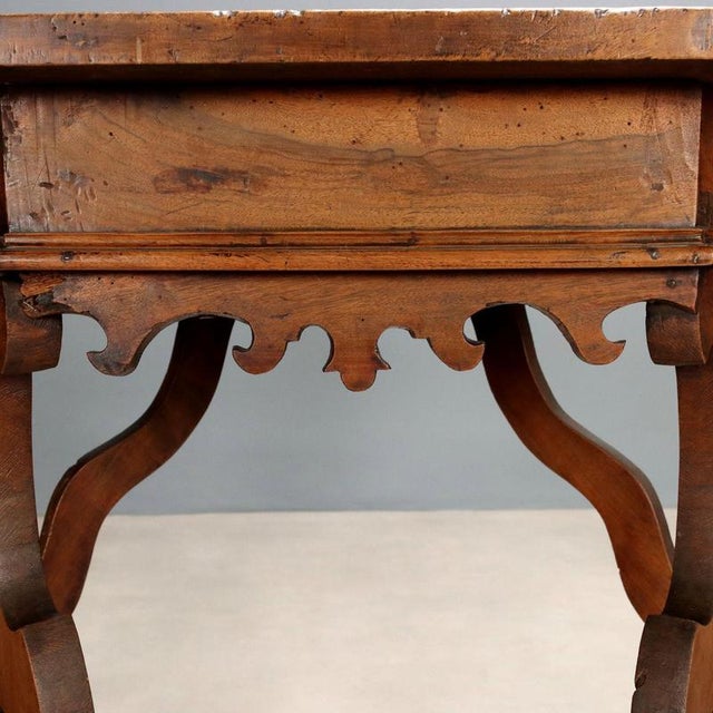 Wood Baroque Walnut Console Table For Sale - Image 7 of 10