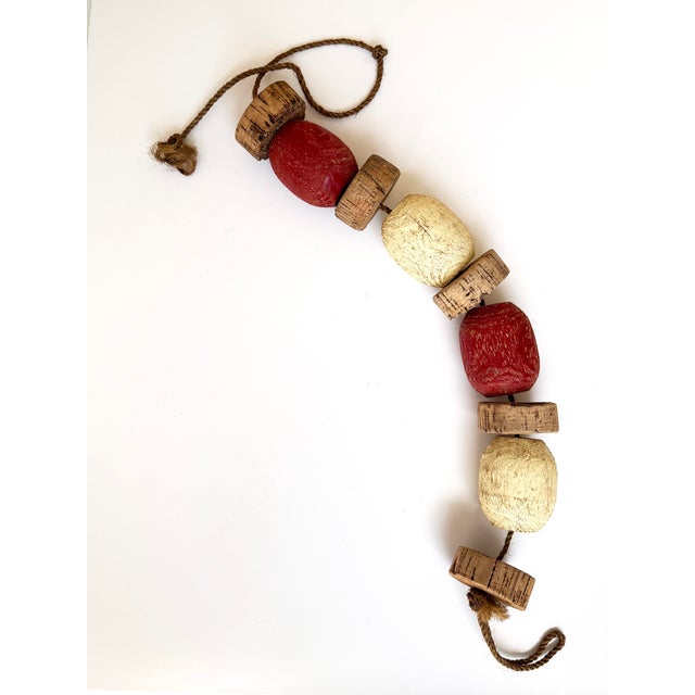 Vintage Wood & Cork Buoy/Net Float For Sale In Buffalo - Image 6 of 6