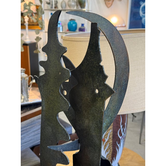 1991 Daniel Stolpe Abstract Iron Sculpture For Sale - Image 14 of 18