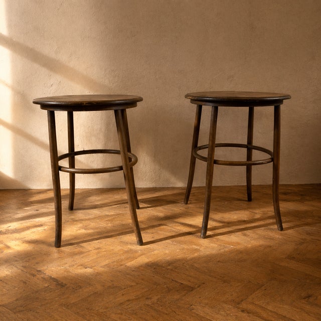 Vintage Bentwood Side Tables, Set of 2 For Sale - Image 3 of 6