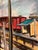 Rustic Henry Emil Salloch Original Watercolor on Paper Mid-Century Modern Railroad Station, 1960. For Sale - Image 3 of 9