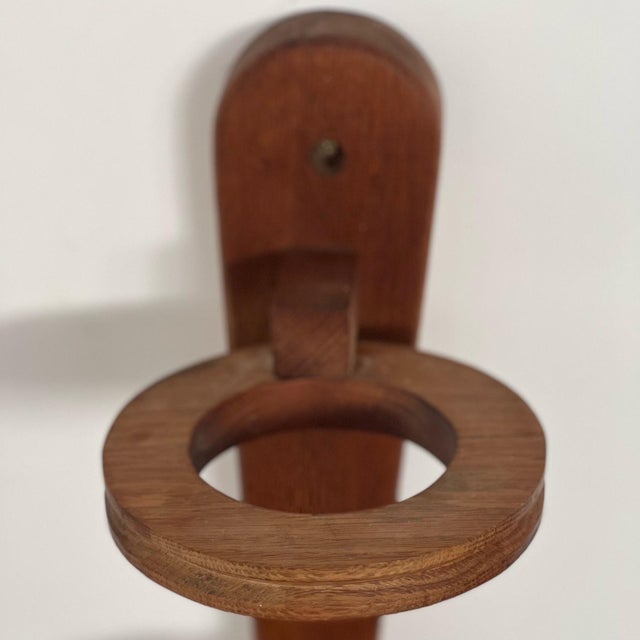 Brown Mid-Century Oak Wall Lights, Set of 2 For Sale - Image 8 of 14