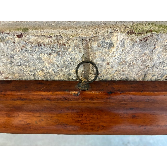 1930s Vintage Wooden Mirror For Sale - Image 5 of 14