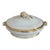 19th-Century French Gilt Porcelain Covered Serving Dish With Gourd Finial, C. 1860–1880 For Sale