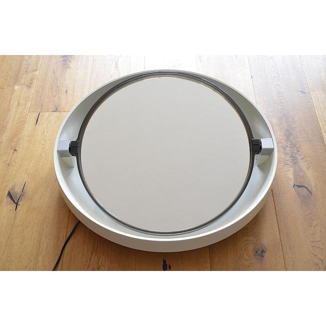 Plastic Space Age Model A41 Mirror with Lighting from Allibert, 1970s For Sale - Image 7 of 15