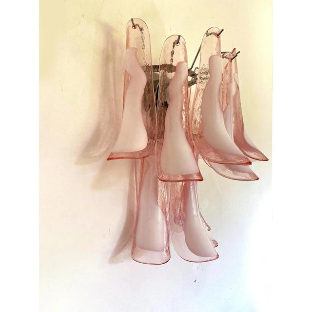 Blush Pink Murano Glass Selle Wall Sconces by Simoeng, Set of 2 For Sale - Image 9 of 14