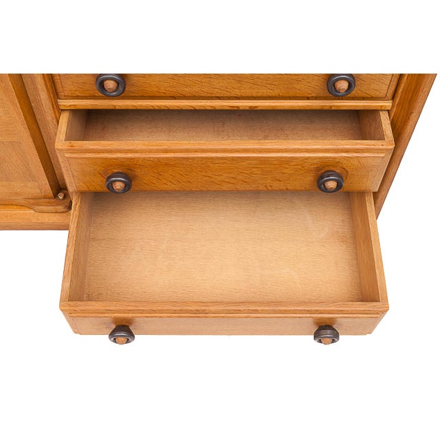 1950s Cabinets by Guillerme Et Chambron, 1950s, Set of 2 For Sale - Image 5 of 17