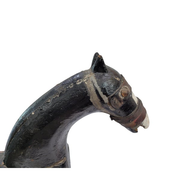 Antique Primitive Folk Art Wood Rocking Horse Late 19th / Early 20th Century For Sale - Image 4 of 15